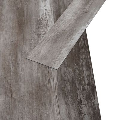 vidaXL Plăci de pardoseală, lemn maro mat, 5,26 m², 2 mm, PVC