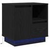 vidaXL Dulap de noapte Stejar Negru 50 x 34,5 x 50 cm Lemn prelucrat