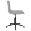 vidaXL Scaune rotative de bucătărie, 2 buc., gri deschis, catifea