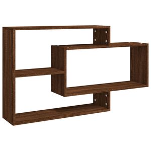 vidaXL Raft de perete, stejar maro, 104x20x58,5 cm, lemn compozit