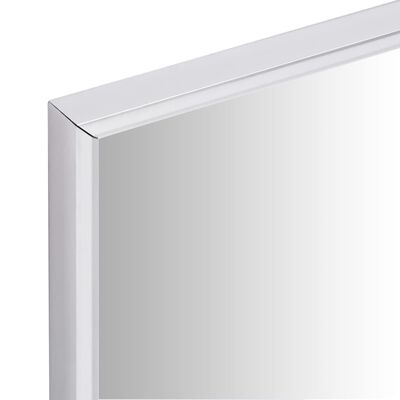 vidaXL Oglindă, argintiu, 80x60 cm