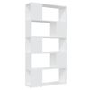 vidaXL Bibliotecă/Separator cameră, alb, 80x24x155 cm, PAL
