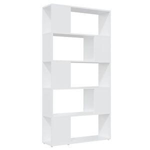 vidaXL Bibliotecă/Separator cameră, alb, 80x24x155 cm, PAL