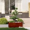vidaXL Jardinieră Rusty 100x100x40 cm Oțel pentru intemperii