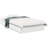 vidaXL Cadru de pat cu sertare, alb, 100x200 cm, lemn prelucrat