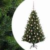 vidaXL Brad de Crăciun artificial cu glob 120 cm 150 LED-uri Alb cald