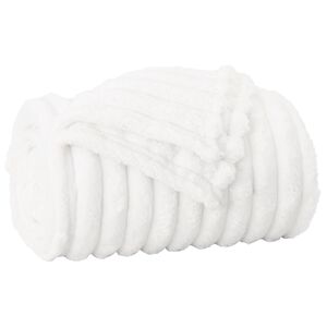 vidaXL Pătură Alb 150 x 130 cm 0.45 kg Molton