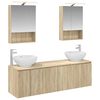 vidaXL Set dulap baie 5 pcs Stejar Sonoma Lemn prelucrat