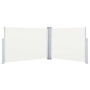 vidaXL Copertină laterală retractabilă, crem, 100 x 1000 cm