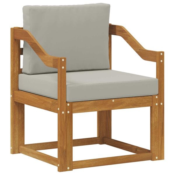 vidaXL Canapea de exterior Lemn de acacia solid și poliester