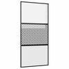 vidaXL Ușă de sticlă 102,5 x 2 x 205 cm Aluminiu Negru