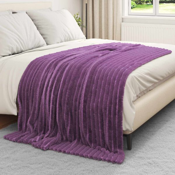 vidaXL Pătura de aruncat Violet 200 x 150 cm Molton