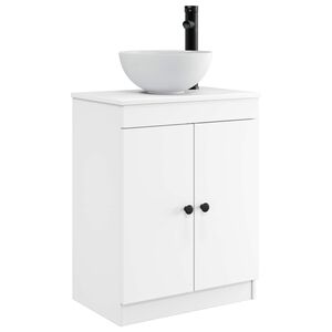 vidaXL Mobilă de baie cu chiuvetă Alb 54 x 35 x 83 cm Lemn prelucrat