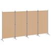 vidaXL Separator de Cameră cu 4 Panouri Bej 346 x 180 cm Țesătură