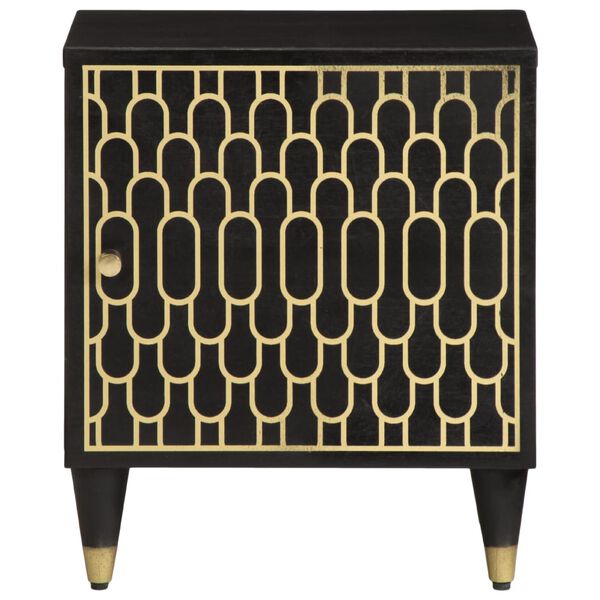 vidaXL Noptieră, 40x33x46 cm, lemn masiv de mango