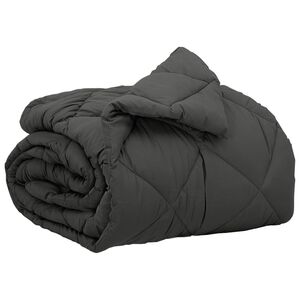 vidaXL Duvet complet pe tot parcursul anului Antracit 135 x 200 cm