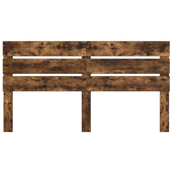 vidaXL Tăblie cap Stejar fumuriu 200 cm Lemn compozit