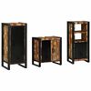 vidaXL Set de mobilier pentru baie 3 buc. Multicolor și negru
