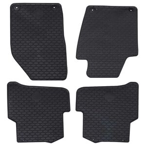 vidaXL Covor pentru mașină 4 pcs Negru Cauciuc