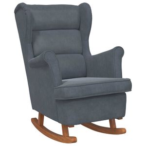 vidaXL Scaun balansoar cu pernă Gri &icirc;nchis 92 x 71 x 100 cm placaj