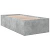 vidaXL Cadru de pat, gri beton, 90x190 cm, lemn prelucrat