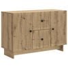 vidaXL Bufet Stejar Artizanal 89 x 34,5 x 60 cm Lemn prelucrat