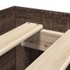 vidaXL Cadru pat fără saltea stejar maro 100x200 cm lemn prelucrat