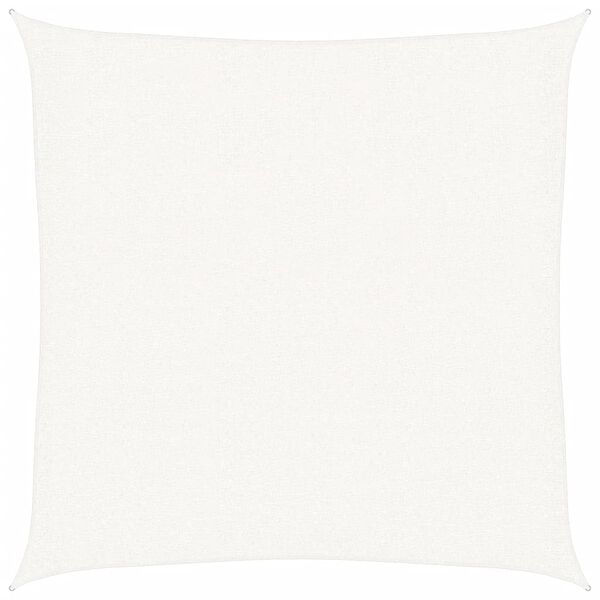 vidaXL P&acirc;nză parasolar, alb, 2 x 2 m, HDPE