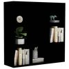 vidaXL Bibliotecă, negru, 98x29x97,5 cm, lemn prelucrat