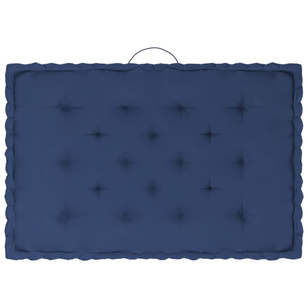 vidaXL Perne de podea pentru paleți, 7 buc., bleumarin deschis, bumbac