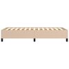 vidaXL Cadru de pat, cappuccino, 80x200 cm, piele ecologică
