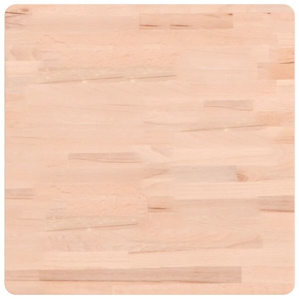 vidaXL Blat de masă pătrat, 50x50x1,5 cm, lemn masiv de fag