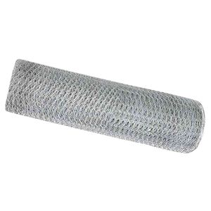 vidaXL Gard hexagonal 0,6 x 10 m Oțel galvanizat Argintiu