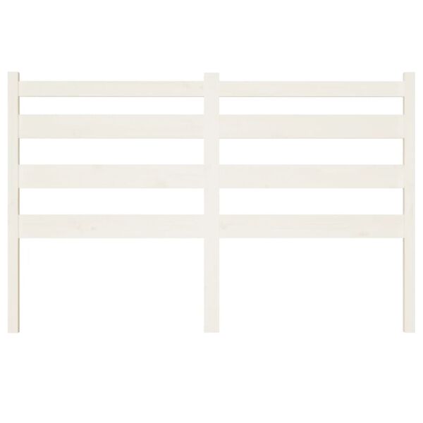 vidaXL Tăblie de pat, alb, 166x4x100 cm, lemn masiv de pin