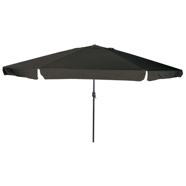 vidaXL Parasol de Grădină Negru 395 x 395 x 245 cm Poliester și oțel