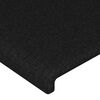 vidaXL Tăblie de pat cu aripioare negru 93x16x78/88 cm textil