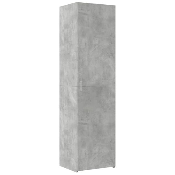 vidaXL Dulap înalt, gri beton, 50x42,5x185 cm, lemn prelucrat