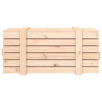 vidaXL Cutie de depozitare, 91x40,5x42 cm, lemn masiv de pin