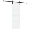 vidaXL Ușă glisantă 73,5 x 198,5 cm Lemn prelucrat Alb și negru