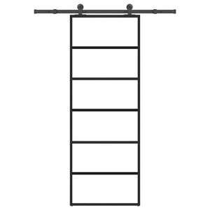 vidaXL Ușă glisantă cu set feronerie, 76x205 cm, sticlă ESG/aluminiu