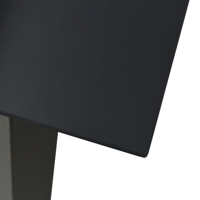 vidaXL Set mobilier de exterior, 9 piese, negru, ratan PVC