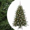 vidaXL Brad de Crăciun artificial cu glob 120 cm 150 LED-uri Alb cald