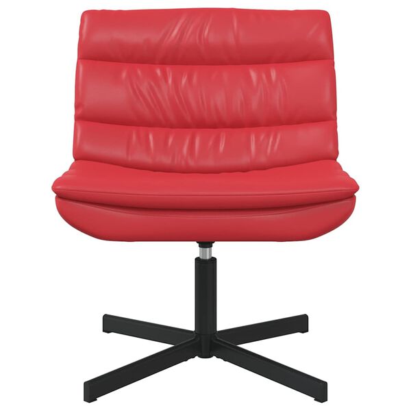 vidaXL Scaun pivotant Roșu 63 x 75 x 76 cm PU