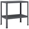 vidaXL Masă pentru ghivece 80 x 50 x 80 cm Oțel vopsit electrostatic