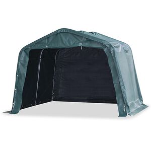 vidaXL Cort de animale detașabil verde &icirc;nchis 3,3x3,2m PVC 550g/m&sup2;