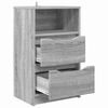 vidaXL Noptieră cu sertar Gri Sonoma 40 x 30 x 467 cm Lemn compozit