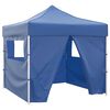 41466 vidaXL Blue Foldable Tent 3 x 3 m with 4 Walls