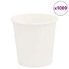 vidaXL Cești de cafea din h&acirc;rtie 1000 buc 4oz 100ml alb
