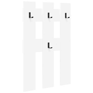 vidaXL Răcător de paltoane montat pe perete Alb 65 x 3 x 100 cm