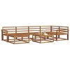 vidaXL Set de canapele de exterior 7 pcs natural Lemn Solid de Acacia